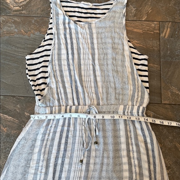 Hummingbird classic beachy contemporary Striped Sleeveless Maxi Dress size M - Picture 9 of 15